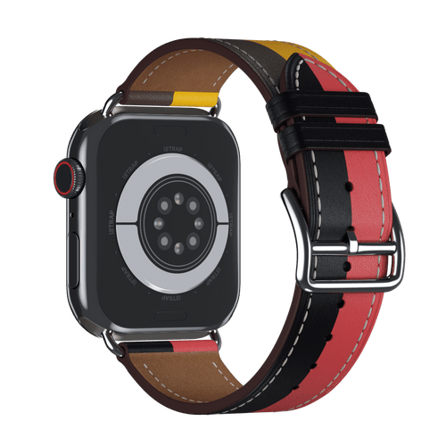 Rose Azalée/Noir Single Tour for Apple Watch iSTRAP