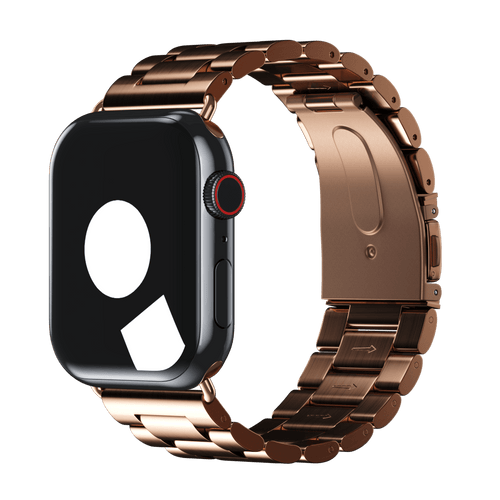 Rose Gold Tri Link Bracelet Band Strap for Apple Watch iSTRAP