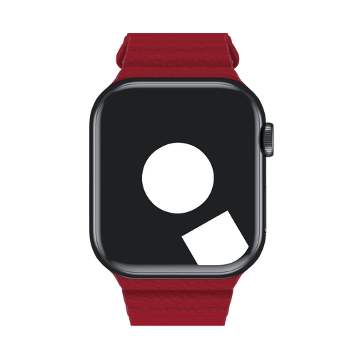 Ruby Leather Loop for Apple Watch