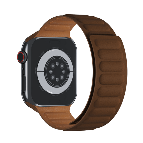 Saddle Brown Leather Link for Apple Watch iSTRAP