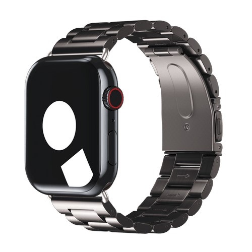 Silver Tri Link Bracelet Band Strap for Apple Watch iSTRAP