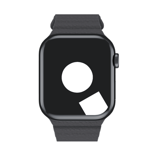 Storm Grey Leather Loop for Apple Watch