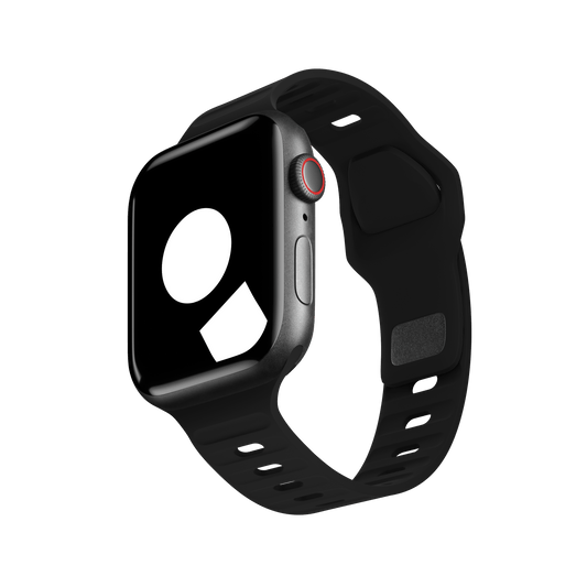 Black Sport Band Groove for Apple Watch