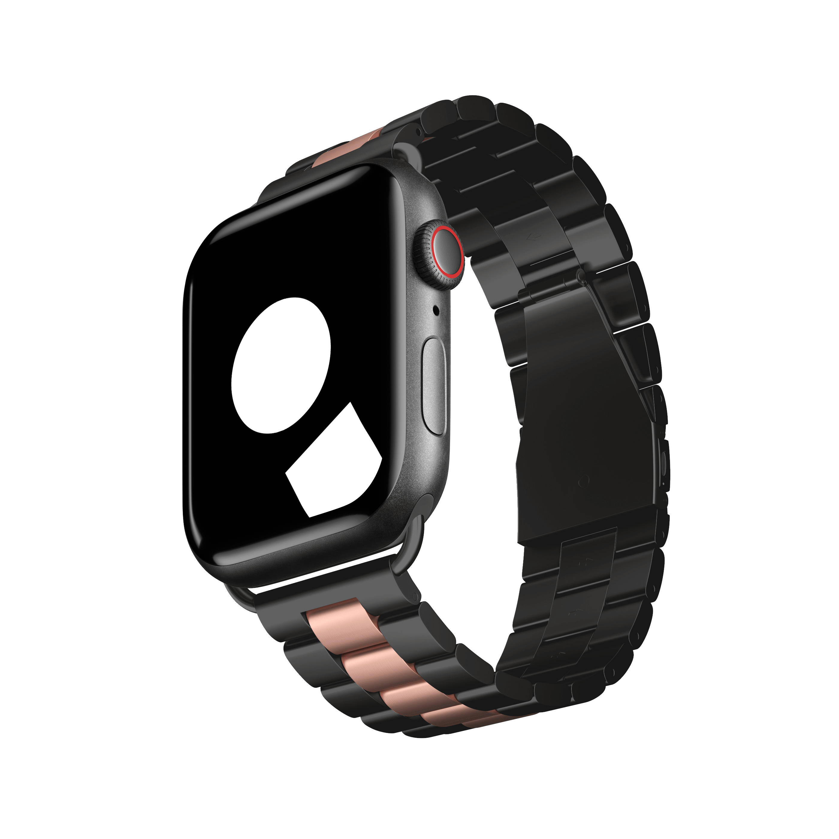 Apple Watch Band // Link Bracelet Band // Space Black (42mm, 44mm, 45mm,  49mm) - MINTAPPLE™ - Touch of Modern