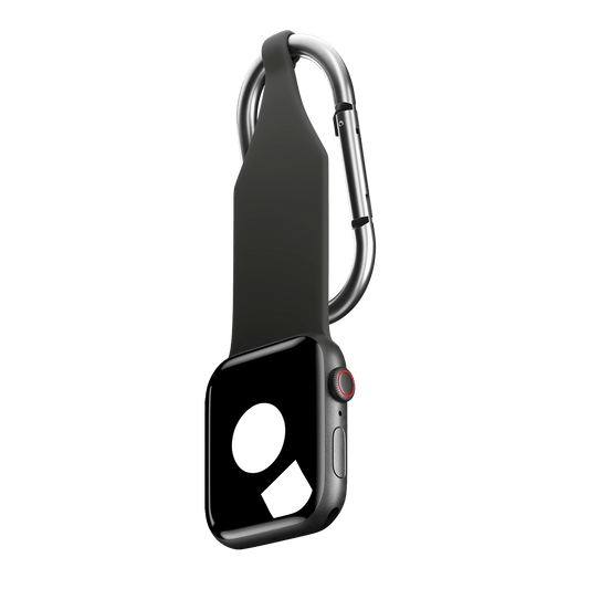 Black Carabiner Fob for Apple Watch