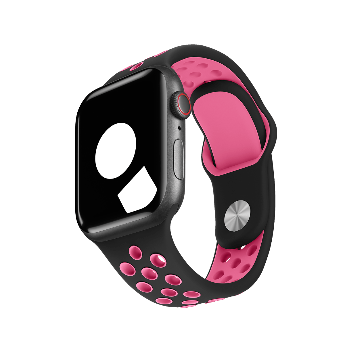 Black/Pink Blast Sport Band Active for Apple Watch