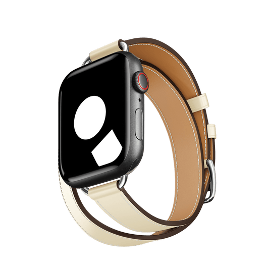 Blanc Attelage Double Tour for Apple Watch