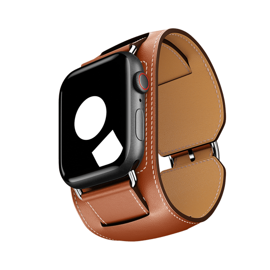 Fauve Leather Cuff for Apple Watch