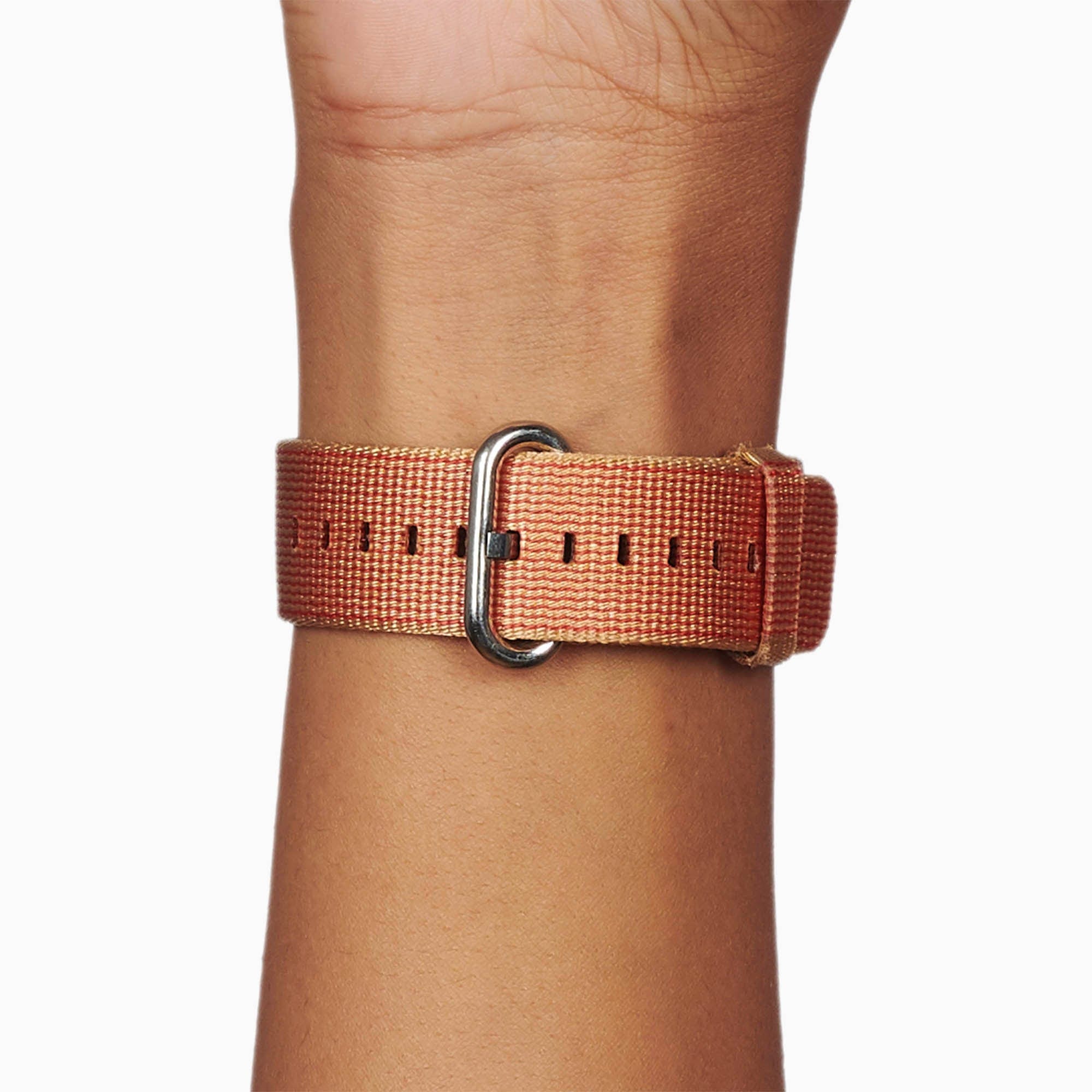 Gold Red Woven Nylon for Apple Watch