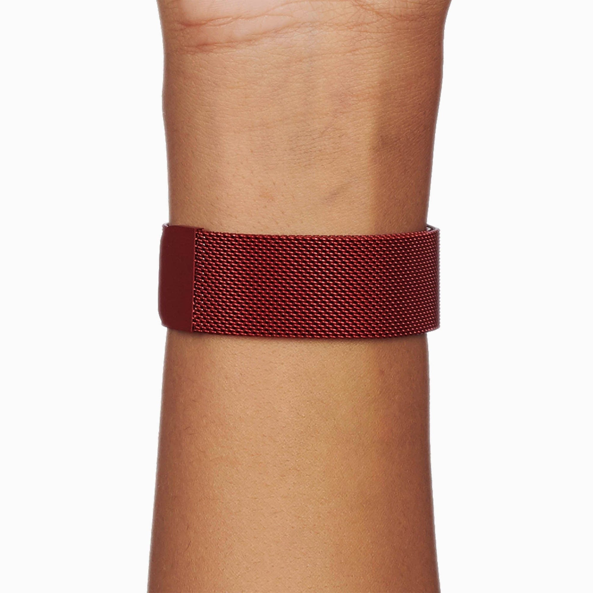 Red Milanese Loop for Apple Watch