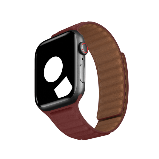 Ruby Leather Link for Apple Watch